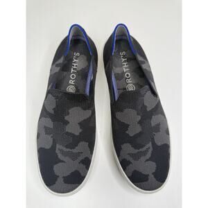 Rothy's The Original Sneakers Womens 8 Gray Camo Knit Slip On Loafers